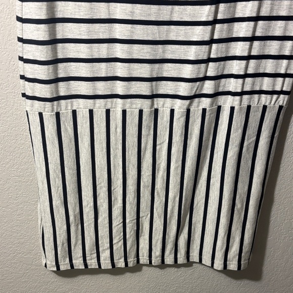 Striped Black and White LulaRoe “Julia” Midi Dress - Picture 8 of 8